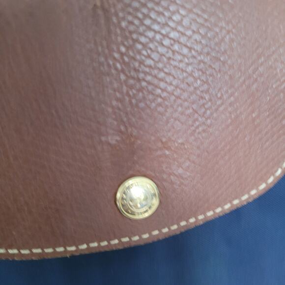 Longchamp Le Pliage Buissness Document Nylon Top Handle Tote Zip Large Blue - Picture 7 of 10